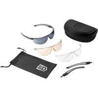 Gunfire 2.0 Ballistic Protection Safety Glasses Kit, Clear/Copper/Smoke Lens, Anti-Fog/Anti-Scratch, ANSI Z87+ Cantin et fils