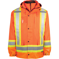 High-Visibility 7-in-1 Jacket, Polyester, High Visibility Orange, X-Small Cantin et fils