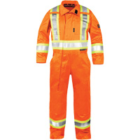 High-Visibility Fire-Resistant Coveralls, Size Small, Orange Cantin et fils