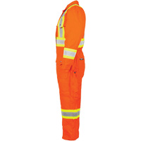 High-Visibility Lined Canvas Overalls, Small, High Visibility Orange Cantin et fils