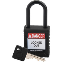Velocity Safety Lockout Padlock, Safety Padlock, Keyed Different, Nylon, 1-1/2" Width Cantin et fils
