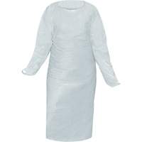 Blouse CoverMe avec passe-pouces, Taille unique, Blanc, Poly&eacute;thyl&egrave;ne Cantin et fils