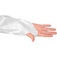 Blouse CoverMe avec passe-pouces, Taille unique, Blanc, Poly&eacute;thyl&egrave;ne Cantin et fils