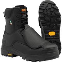 Bottes de travail Vulcan avec protecteur m&eacute;tatarsien &agrave; l'ext&eacute;rieur, Cuir, Taille 5, Imperm&eacute;able Cantin et fils