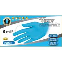 34600 Disposable Gloves, Small, Nitrile, 5-mil, Powder-Free, Blue Cantin et fils