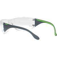 Adapt Lite Grey/Green Safety Glasses, Clear Lens, Anti-Fog/Anti-Scratch, ANSI Z87+/Meets/Exceeds CSA Z94.3 Cantin et fils