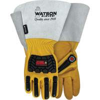 Storm Trooper Water-Resistant Gloves, Small, Cowhide Palm, Gauntlet Cuff Cantin et fils