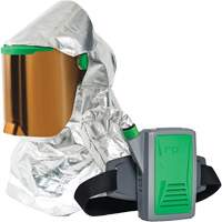 Respirateur &agrave; chaleur radiante Z-Link avec souffleur & montage &agrave; la ceinture, Respirateur &agrave; masque/Capuchon & visi&egrave;re, Pile Lithium-ion Cantin et fils