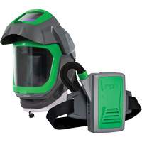 Masque de respirateur Z-Link avec joint de visage, visi&egrave;re & montage &agrave; ceinture, Respirateur &agrave; masque/Masque de soudage, Pile Lithium-ion Cantin et fils
