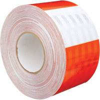 Pellicule souple pour chantiers routiers &agrave; haute intensit&eacute; 382VHIP, 5" la x 150' lo, Orange et blanc Cantin et fils