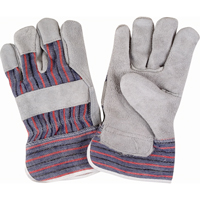 Rugged Fitters Gloves, Large, Split Cowhide Palm, Cotton Inner Lining Cantin et fils