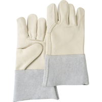Standard-Duty Work Gloves, Large, Grain Cowhide Palm Cantin et fils