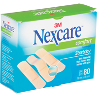 Bandages confortables Nexcare, Rectangulaire/carr&eacute;e, 3", Tissu, St&eacute;rile Cantin et fils