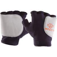 Palm/Side Fingerless Protection Gloves - Left, X-Small, Suede Palm, Slip-On Cuff Cantin et fils