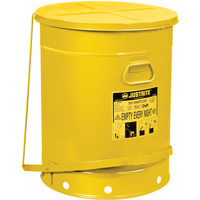 Oily Waste Cans, FM Approved/UL Listed, 21 US gal., Yellow Cantin et fils