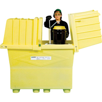 Contenants Poly-Safetypack plus sans drain, 60,25" lo x 34,5" la x 64" h, Capacit&eacute; de charge 1200 lb Cantin et fils
