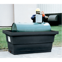 Unit&eacute; de confinement Poly-Tank 275 avec drain, 82,3" lo x 45" la x 35,3" h, 275 gal. US Capacit&eacute; Cantin et fils
