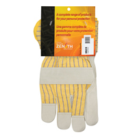 Winter-Lined Patch-Palm Fitters Gloves, Large, Grain Cowhide Palm, Cotton Fleece Inner Lining Cantin et fils