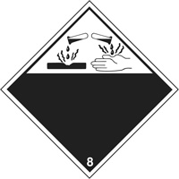 Plaque-&eacute;tiquette TMD mati&egrave;res corrisives, Plastique Cantin et fils
