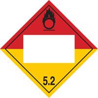 Plaque-&eacute;tiquette TMD peroxyde organique, Plastique Cantin et fils