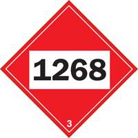 Plaque-&eacute;tiquette TMD 1268 pour distillats de p&eacute;trole, Plastique Cantin et fils