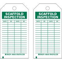 &eacute;tiquettes de rapport d'inspection, Polyester, 4" la x 7" h, Anglais Cantin et fils