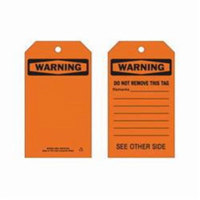 &eacute;tiquettes de s&eacute;curit&eacute; auto-plastifiantes, Polyester, 4" la x 7" h, Anglais Cantin et fils