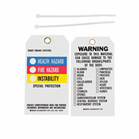 &eacute;tiquettes du droit &agrave; l'information, Polyester, 3" la x 5-3/4" h, Anglais Cantin et fils