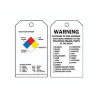 &eacute;tiquettes du droit &agrave; l'information, Polyester, 3" la x 5-3/4" h, Anglais Cantin et fils
