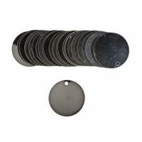 &eacute;tiquettes vierges inscriptibles pour vannes, Acier inoxydable, 1,5" dia. Cantin et fils