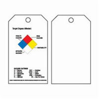 &eacute;tiquettes auto-plastifiantes du droit &agrave; l'information, Polyester, 3" la x 5-3/4" h, Anglais Cantin et fils