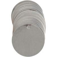 &eacute;tiquettes vierges inscriptibles pour vannes, Acier inoxydable, 2" dia. Cantin et fils