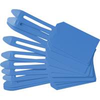 &eacute;tiquettes de cadenassage vierges en plastique, Plastique, 3-1/4" la x 5-4/5" h, Vierge Cantin et fils