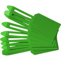 &eacute;tiquettes de cadenassage vierges en plastique, Plastique, 3-1/4" la x 5-4/5" h, Vierge Cantin et fils
