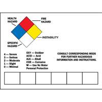 Blank Write-On Container Label, Vinyl, Sheet, 10" L x 7" W Cantin et fils