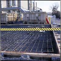 Ruban pour barricade, Anglais, 3" la x 200' lo, 3 mils, Noir sur jaune Cantin et fils