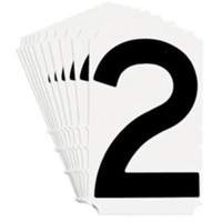 Quick-Align&reg; Individual Gothic Number and Letter Labels, 2, 4" H, Black Cantin et fils