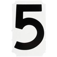 Quick-Align&reg; Individual Gothic Number and Letter Labels, 5, 4" H, Black Cantin et fils