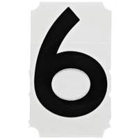 Quick-Align&reg; Individual Gothic Number and Letter Labels, 6, 4" H, Black Cantin et fils
