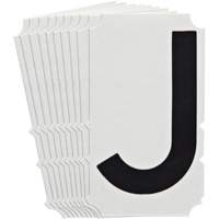Quick-Align&reg;Individual Gothic Number and Letter Labels, J, 4" H, Black Cantin et fils