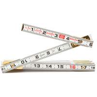 Red End&reg; Masonry Rule, 6' L, Wood, 1/16" Graduations Cantin et fils