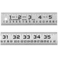 Tinner's Circumference Rule, 4' L, Steel, 1/16" Graduations Cantin et fils