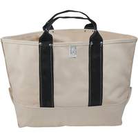 Heavy-Duty 17" Tool Bag, Canvas, 1 Pockets, Beige/Black Cantin et fils