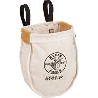 Utility tool Bag with Loop Connection, Canvas, 2 Pockets, Beige/Black Cantin et fils
