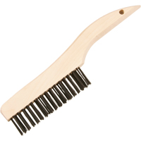 Brosses de nettoyage &agrave; manche en patin, Acier, 4 x 16 rangs de fils, Longueur 10" Cantin et fils