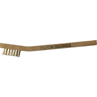 Petites brosses de nettoyage, Acier inoxydable, 3 x 7 rangs de fils, Longueur 7-3/4" Cantin et fils