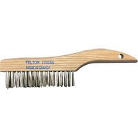 Brosses de nettoyage &agrave; manche en patin, Acier inoxydable, 4 x 16 rangs de fils, Longueur 10" Cantin et fils