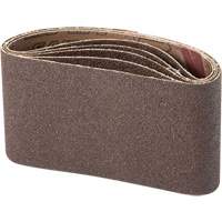 Courroie abrasive pour ponceuse portative, 3" la x 21" lo, Oxyde d'aluminium, Grain 100 Cantin et fils