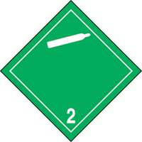 &eacute;tiquettes d'exp&eacute;dition TMD, Classe 2,2, Gaz ininflammables & non-toxiques, Vinyle Cantin et fils