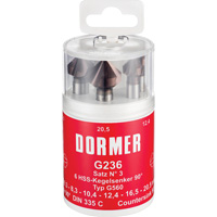 90° Countersink Set, 6 Pieces Cantin et fils